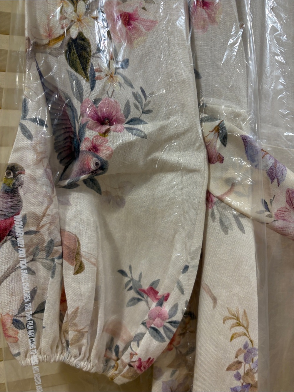 NWOT Zimmermann Floral Print Midi Linen Dress Size AU 0/1/2/3 - Picture 9 of 13